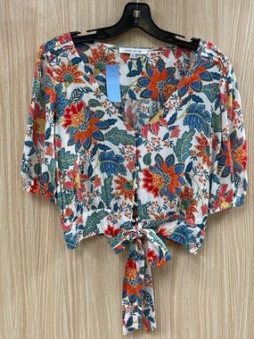Rose & Olive White Top Size S